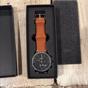 Breed Black and Brown Men's Watch